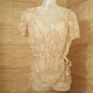 Free people sheer wrap top